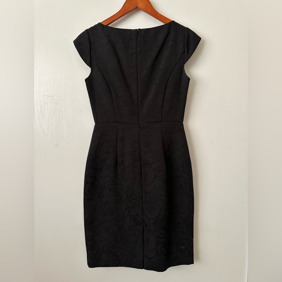Brooks Brothers Black Floral Midi Petite 2P Dress - Picture 2 of 10